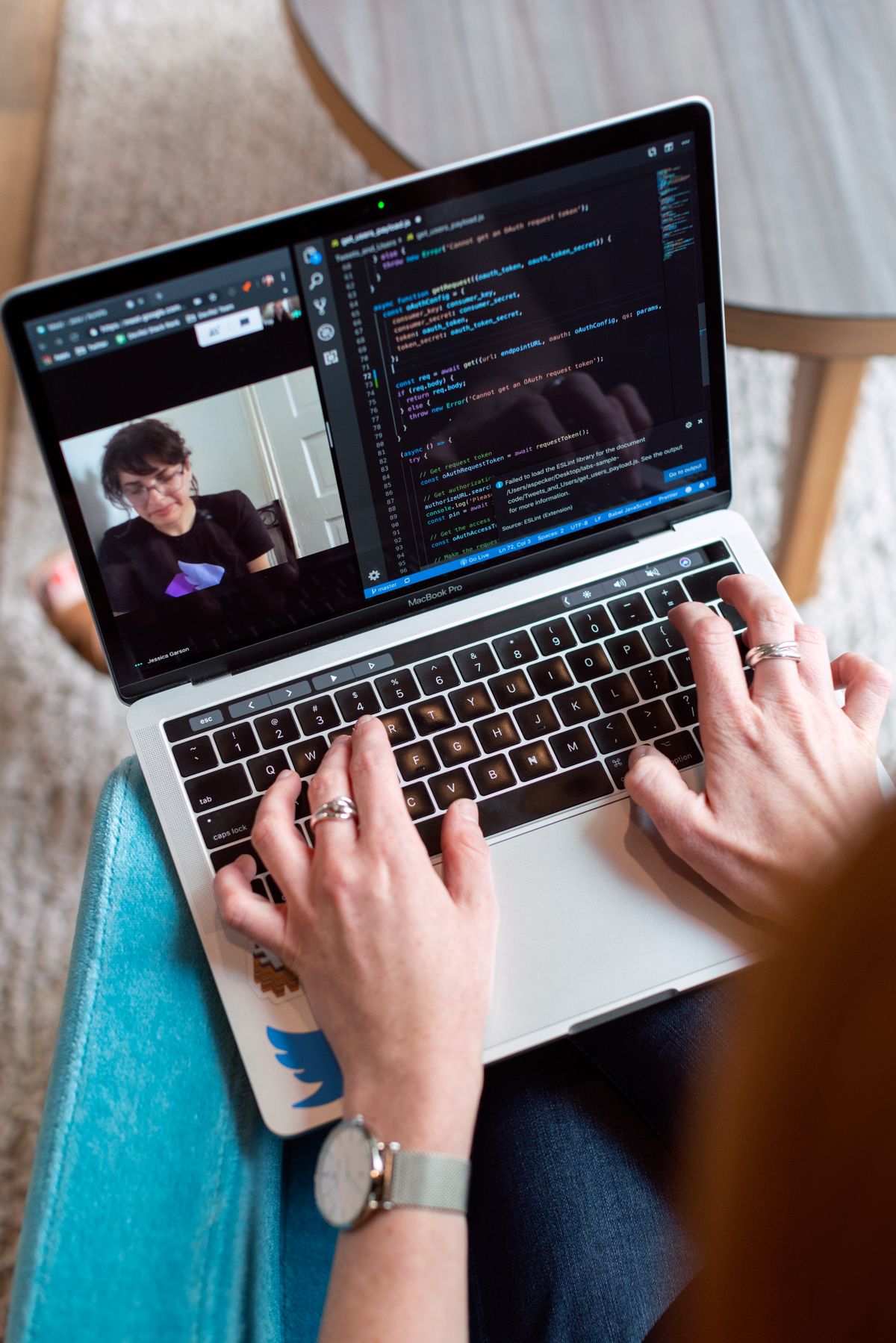 IT technician implementing security changes