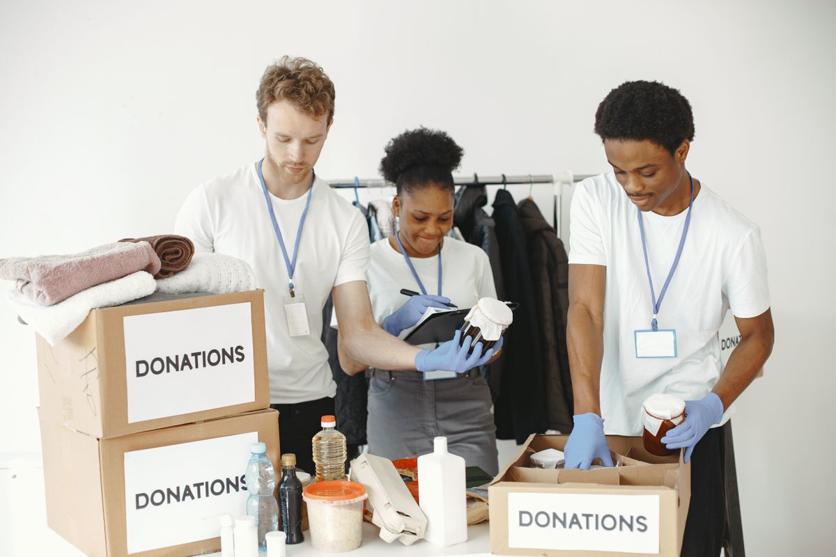 NGO team at work