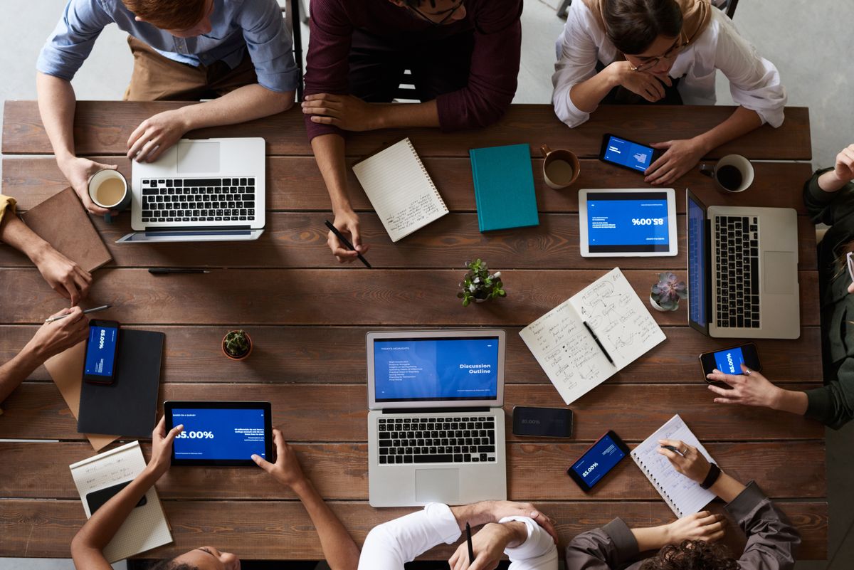 Community group benefiting from digital inclusion